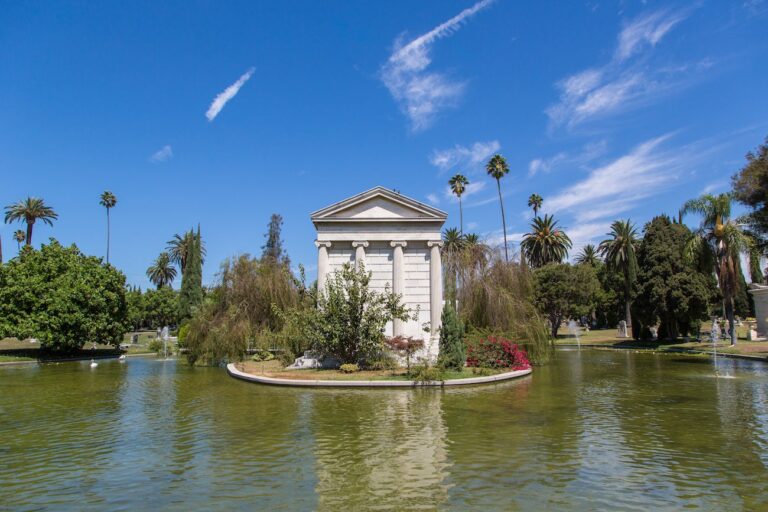Hollywood Forever Cemetery island